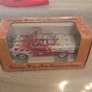 1957 Chevy Bel Air Convertible 2013 Edition Classic Red and White Toy Car